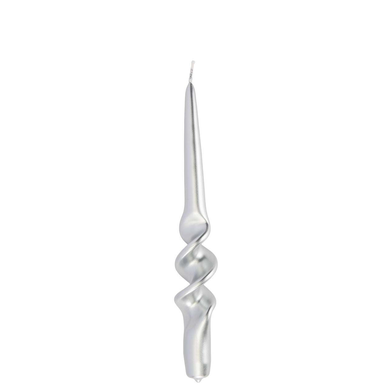 CANDELA 235/22 MEZZA SPIRALE - METALLICO ARGENTO (conf.ne da 8)